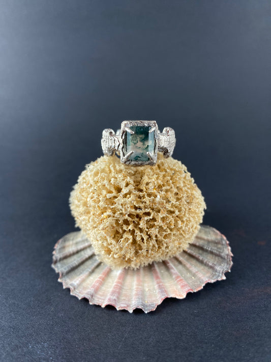 Moss Agate - Ring
